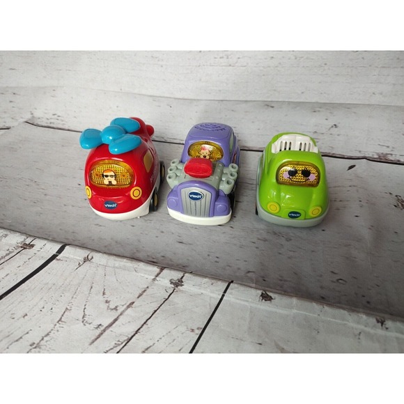 VTech Go Go Smart Wheels Lights & Sounds Convertible Hot Rod Racer Helicopter - Picture 1 of 9